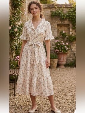 Ivy City Co. Liberty of London Cotton  Floral Print Sutton Midi Dress